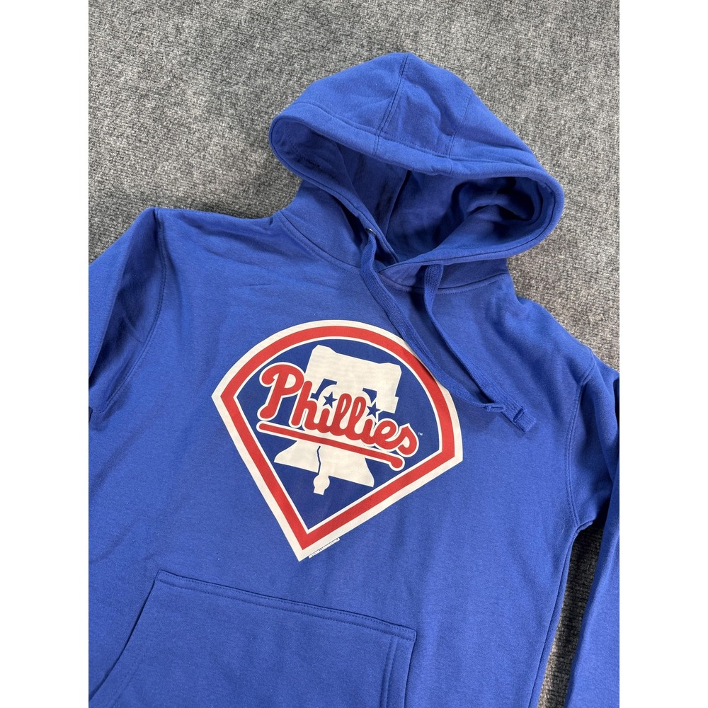 Philadelphia Phillies Hoodie Mens Small Blue‎ MLB Baseball Mitchell & Ness